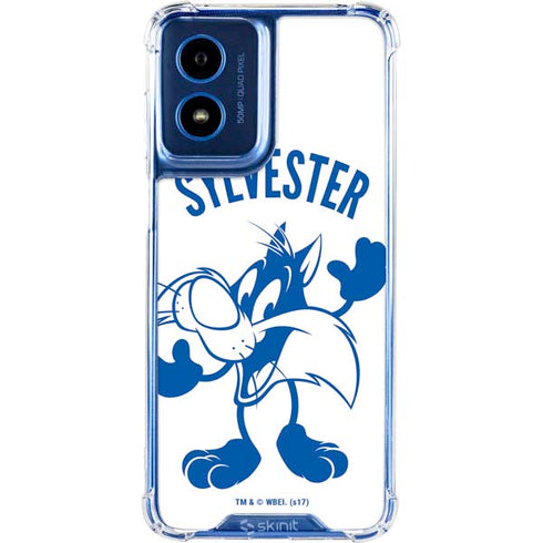 Looney Tunes Sylvester the Cat Big Head Moto G 5G (2024) Clear Case